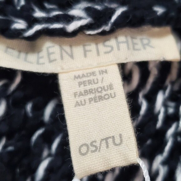 Eileen Fisher Black and White Cape - Picture 12 of 14